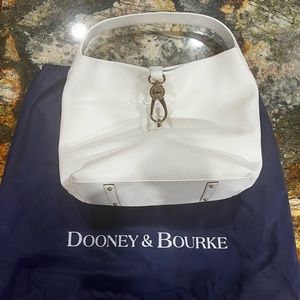 Dooney & Bourke Leather Hobo with Logo Lock